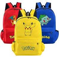 ของขวัญการ์ตูนแฟชั่น Pocket Monster สำหรับเด็กกระเป๋านักเรียนลายโปเกมอนเอลฟ์ Tas Ransel Pikachu Charizard Bulbasaur Snorlax Eevee