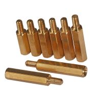 Single head hexagonal copper column hexagonal isolation column Yin and Yang column hollow stud M4 50PCS