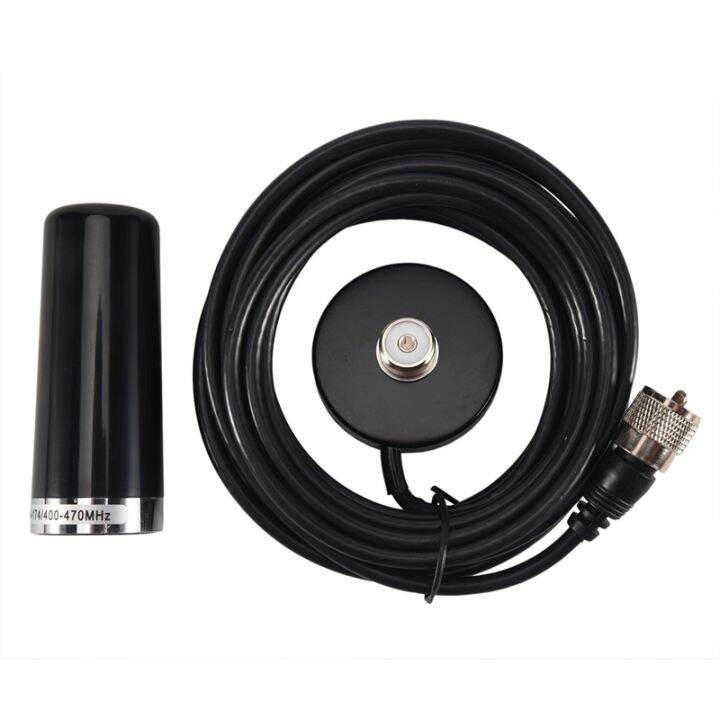 Oppxun Mini Dual Band VHF UHF -N2RS Antenna With Magnetic Mount 5M ...