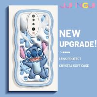 Jjlingji เคสสำหรับ Xiaomi POCO X2 POCO F2 Redmi K30การ์ตูน3D สติทช์ดีไซน์ใหม่ Colour Wave Border กันกระแทกแบบใสนิ่มเคสมือถือโปร่งใสลายกล้องถ่ายรูปที่สร้างสรรค์ซิลิกาเจลฝาครอบป้องกัน