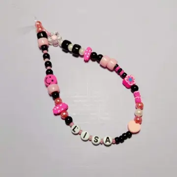 Shoulder Strap - Black, Pink & White Woven - funkymonkeywholesale