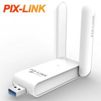 PIXLINK Wifi Adapter AC600 Dual Band Wireless USB Adapter 2.4G / 5G Wifi Dongle Network Card with Double High-Gain Antennas  USB Network Adapters