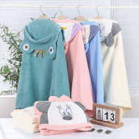 Children Towel 0-10Y Cute Cartoon Girls Bath Robe Winter Warm Thick Shower Towel Baby Boy Soft Plush Hooded Kids Bathrobe