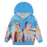 DCs League Of Super-Pets การ์ตูน Hooded Jacket สำหรับชายและหญิง2022การ์ตูนเด็กฤดูใบไม้ผลิและฤดูใบไม้ร่วงบางซิปแจ็คเก็ต TA170