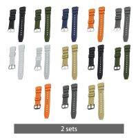 ▦✤ Rubber Watch Band Strap Watch Band 1.8cm Width Pin Buckle Replacement Wristwatch Band for AE-1200 W-S200H W-215 Aq-S810W F-108WH