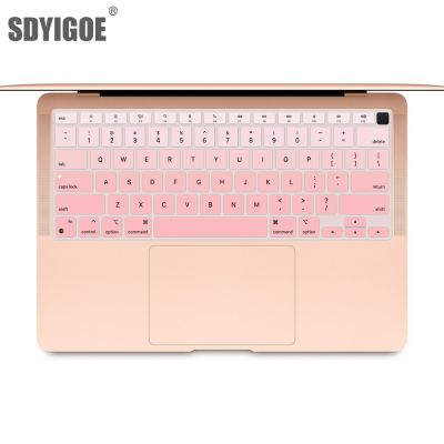 Laptop keyboard film For Macbook Air13 M1 chip A2337 protective cover silicone soft color keyboard cover English layout 2020 New Keyboard Accessories