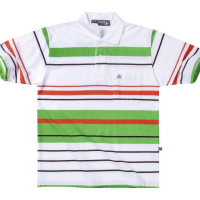 เสื้อโปโลแขนสั้นผู้ชายมีกระเป๋า  Maximo Dente คอปก ลายริ้ว คลาสสิค สไตล์ยุโรป สำหรับผู้ใหญ่ รุ่น CV-23-1 เริ่มตั้งแต่Size S-8XL (jumbo)