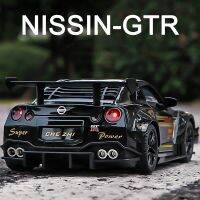 1:24 Nissan Skyline ไดคาด R35 GTR &amp; ยานพาหนะของเล่นโมเดลรถของเล่นโลหะจำลองสูง Kids Toys เก็บสะสมแบบย้อนกลับ