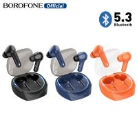 BOROFONE หูฟังไร้สาย BW37,หูฟังบลูทูธพร้อมไมโครโฟน BT5.3หูฟังเล่นกีฬาเฮดโฟนแบบเสียบหูสำหรับสมาร์ทโฟนทุกแบบอเนกประสงค์