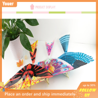 【Youer】 DIY ยางยืดยางรัดขับเคลื่อนนกบินว่าวตลกเด็กของเล่นกลางแจ้งของขวัญ