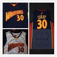 ☜ Classic Hot-Selling Warriors Curry No. 30 Vintage Jersey Dark Blue Mesh Boutique Embroidered Breathable Basketball Uniform Men 217692