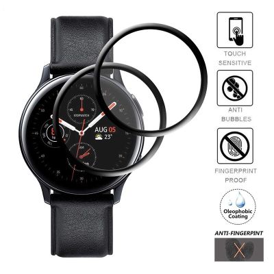 Cover For Samsung galaxy Watch Active 2 40mm 44mm HD Soft Film Transparent waterproof 3D bumper Screen Protector Accessories Cases Cases