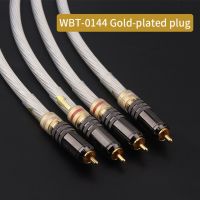 QINCROWN 12 stranded single 5NOCC silver plated hifi audio signal cable amplifier connection cable RCA cables