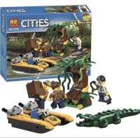 ตัวต่อเลโก้ LEGO City Group Series 60157 Jungle Adventure Starter Set Children Assembled Puzzle Building Block Toys