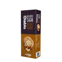 Import Foods? Diablo No Added Sugar Hazelnut Cookies with Sweeteners 135g  เดียโบล เฮเซลนัทคุกกี้ ไม่มีน้ำตาล 135 กรัม