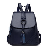 Tassel Women Backpacks Designer High Quality Soft Leather Fashion Back Bag Brand Female Travel Bags Mochilas Mujer  Backbags