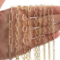 1m Gold Color Stainless Stell Big Rolo Cable Bulk Chains for Jewelry Making Necklace Bracelet Ankles DIY Handmade Accessories DIY accessories and othe