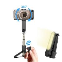 Gimbal Stabilizer Single Axis Stabilizer Bluetooth Selfie Stick Anti Shake Tripod With Led Fill Light For Iphone/Android