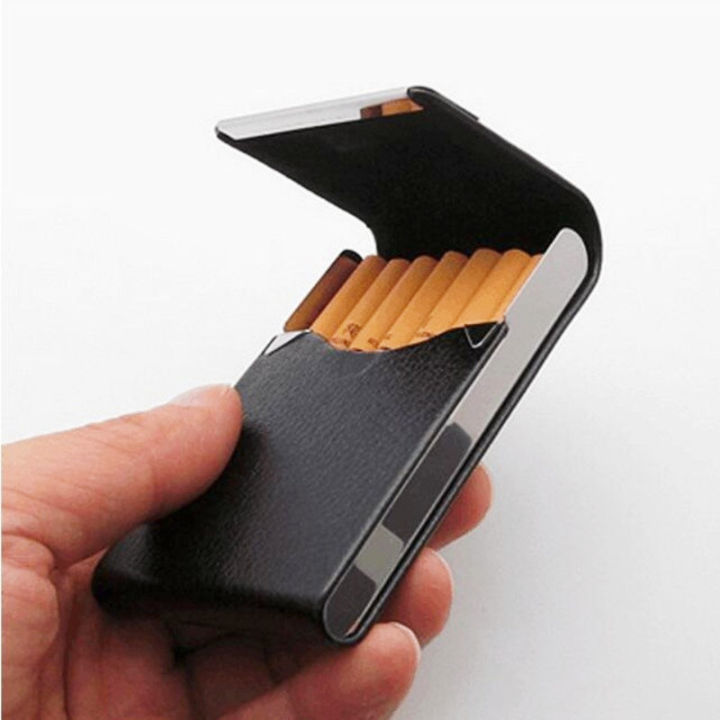 1ชิ้นเคสบัตรมัลติฟังก์ชั่ซองใส่บุหรี่สูบบุหรี่กล่องเก็บซิการ์บุหรี่