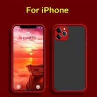 [ส่งจากไทย] เคสไอโฟน Case iPhone X / XS / XR / XS Max / iPhone6 / 6Plus / 7Plus / iPhone11 / 11ProMax / iPhone12 / 12Pro / 12Pro Max เคสกันกระแทก เคสคลุมกล้อง ขอบสีผิวด้าน iPhone เคสมือถือ