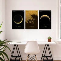 Titan Poster - NASA our solar system poster series ภาพจากนาซ่า