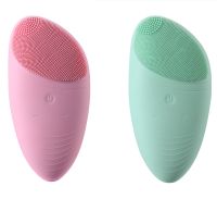 ♟✧ Waterproof Face Massage Brush Electric Silicone Facial Cleanser Brush With USB Charging Cables