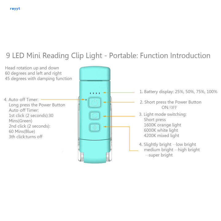 ghj-ไฟไฟ-led-สำหรับอ่านแบบพกพาที่มี3สีและความสว่างหนังสือ5ดวงสำหรับกลางคืน-buku-bacaan-ใช้