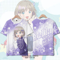 2023 NewAnime Co-nded เสื้อยืดสินค้าแขนสั้น Dococo ผู้ชายผู้หญิงรอบคอพิมพ์น่ารัก