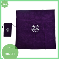 ?【Lowest price】Jay Pentagram TAROT ผ้าปูโต๊ะกับถุงกำมะหยี่แท่นบูชา TAROT ผ้า pentles MAT