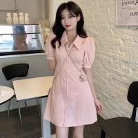 COD DSFGRDGHHHHH New Style Dress Summer Puff Sleeve French Women POLO Short sleeve