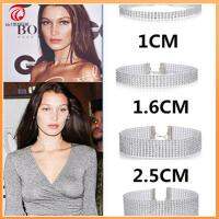 SU1999930 ของขวัญคริสต์มาส Diamante องค์ประกอบคอ เครื่องประดับคู่ เครื่องประดับ Rhinestone สร้อยคอ ปลอกคอสร้อยคอ