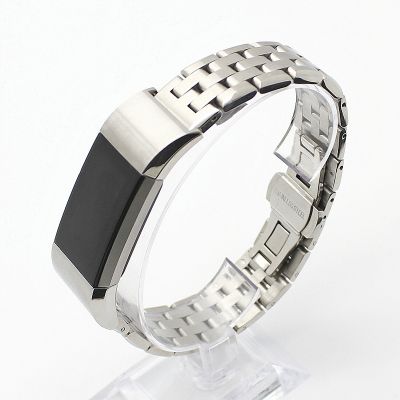【Hot Sale】 Suitable for fitbit charge2 stainless steel watch strap five-bead solid 18MM factory wholesale