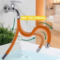 hot【DT】✠☼  Foaming Extension Tube with Degrees Faucet Sprayer Hose  Extender