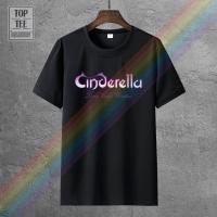 2023 new2022ใหม่ Cinderella band Long Cold ROCK band เสื้อยืดสีขาวสำหรับสุภาพบุรุษ