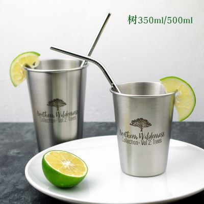 350ml Europe Industry Style 304 Stainless Steel Water Tumblers Household Office Use Gargle Cup Spray Paint Beer Cold Drinks Cup