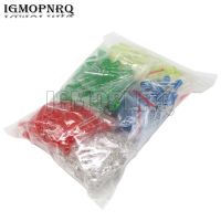 500Pcs/lot 5MM LED Diode Kit Mixed Color Red Green Yellow Blue White  5value*100pcsElectrical Circuitry Parts