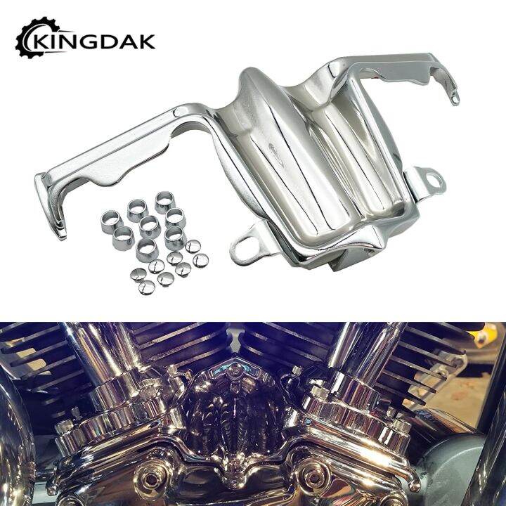 Motorcycle Chrome Tappet Lifter Block Accent Cover For Harley Twin Cam