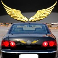 【cw】 1 Pair 3D Angel Wings Car Stickers Fashion Metal Car Styling Car Auto Sticker Motorcycle Accessories Decoration Badge Emblem