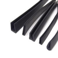 1M U-shaped rubber Sealing strip edge Shield Encloser Bound for Glass Metal Wood Panel Board Sheet door cabinet bumper protector