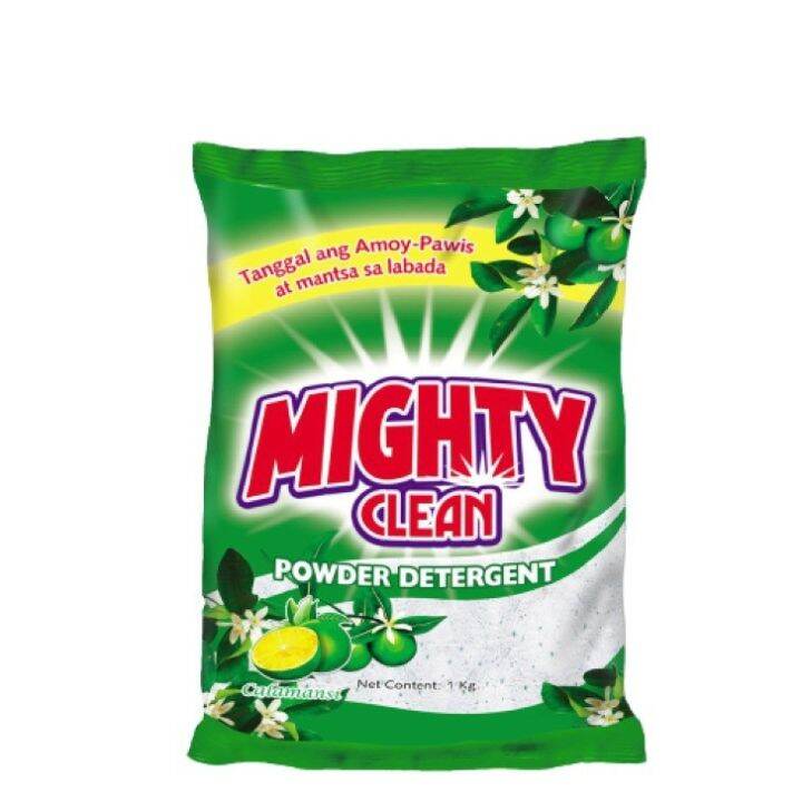 Mighty Clean Detergent Powder Calamansi Powder Green 1 Kilo Lazada PH