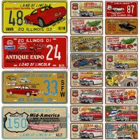 【YF】✼  Artisian Illinois License Plate State Number Brand New Car Registration Metal Sign Wall Industrial