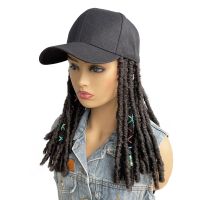 BCHR Hat Dreadlocks Wigs for African Black Women Daily Synthetic Braided Hair Baseball Cap Dread Locks Wig Adhesives Tape