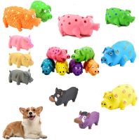 Pet Dog Squeaky Rubber Toy Dog Latex Chew Toy Pig Shape Bite Resistant Puppy Sound Toy Dog Supplies For Small Medium Large Dog Toys