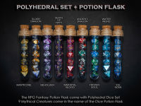 Potion Flask with Dice Set of 7 | ลูกเต๋า Dice For DnD D&amp;D MTG RPG TRPG เกมกระดาน บอร์ดเกม Game ไพ่ทาโรต์ Magic เมจิก