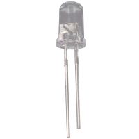 100 pcs 5mm White LED Diode Lights DC 3V 20mA Bulb Lamps Electronics Components Light Emitting Diodes