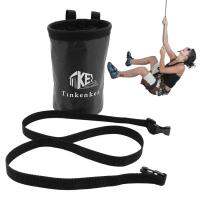 Chalk Bag for Rock Climbing Drawstring Bucket Bag for Rock Chalk Leakproof Magnesia Sack and Adjustable Carabiner Rock Climbing Gear Equipment for Gymnastics Weight-Lifting compatible