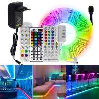 สายไฟ LED WiFi Bluetooth Music 5050 RGB DC12V ยืดหยุ่น 5 เมตร 10 เมตร 20 เมตร อินเตอร์เน็ตไร้สาย ปลั๊กอะแดปเตอร์