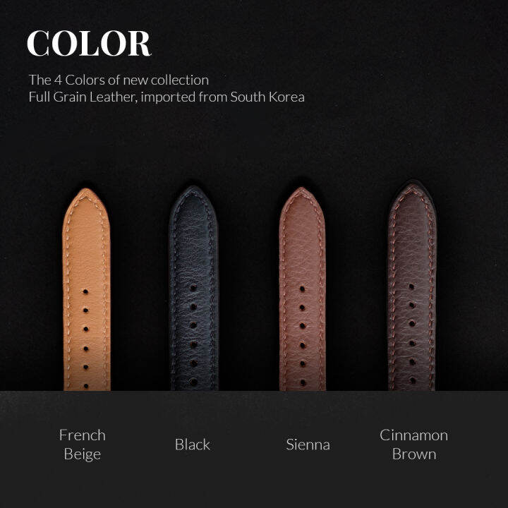 สายนาฬิกา-dom-quick-switch-strap-สายนาฬิกา-หนังแท้-หนังนำเข้าจาก-ระบบ-quick-switch-เปลี่ยนสายได้ง่าย-ขนาด-18mm-20mm-22mm