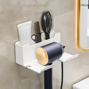 Wall Mounted Hair Dryer Holder For Dyson Hair Dryer Stand Bathroom