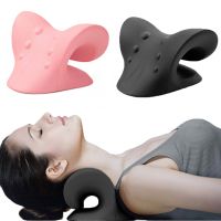 Neck Massage Pillow Neck Shoulder Cervical Chiropractic Traction Device Massage Pillow for Pain Relief Body Neck Massager